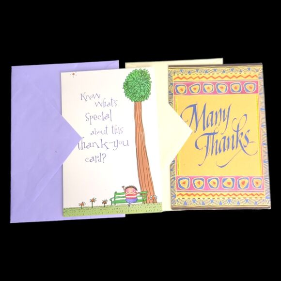 Thank You Greeting Card Lot Of 24 Cards Mix Lot Some Duplicated with Envelopes - Picture 4 of 8